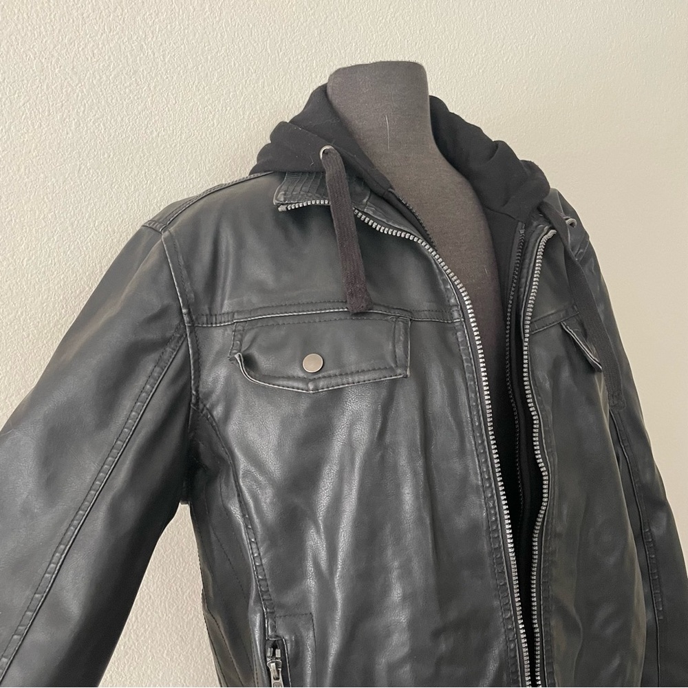 Men’s Sonoma Faux Leather Jacket, Double Lined, RN#102271 - Picture 4 of 8